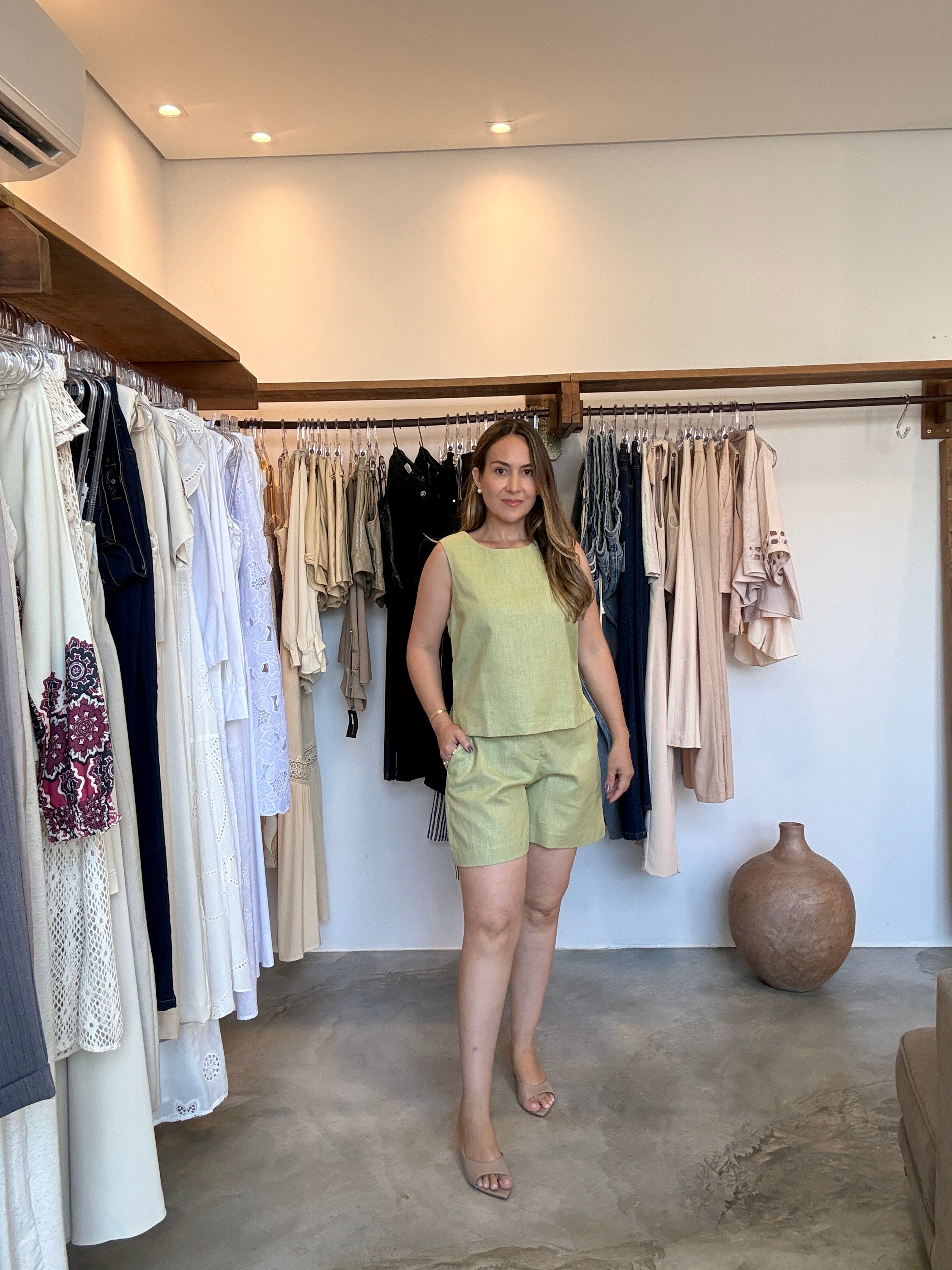 Conjunto em linho Melissa