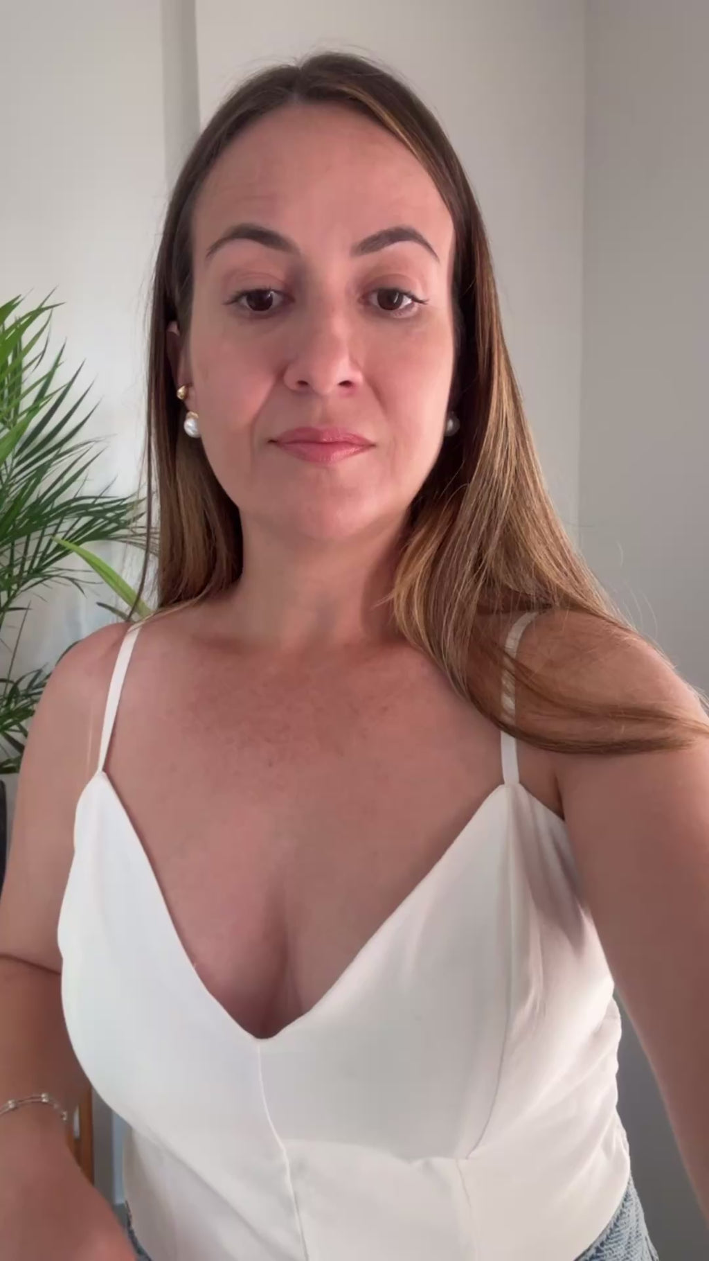 Blusa de Tela com Cropped